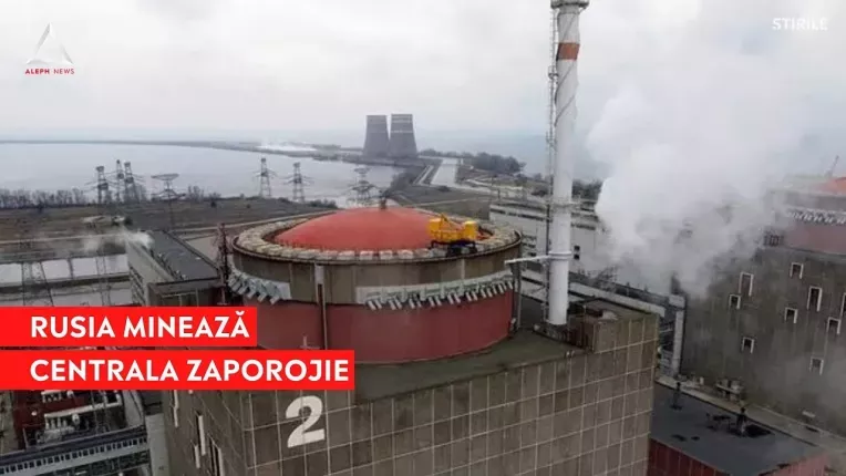 Au fost gasite mine la centrala nucleara de la Zaporojie