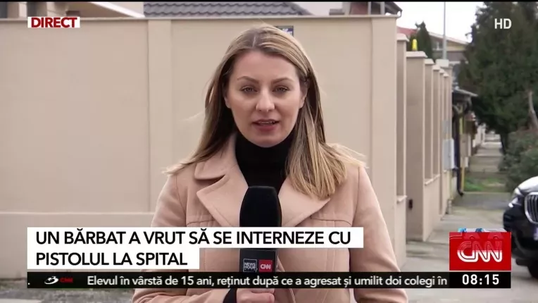Beat si cu un pistol intr-o punga, un barbat a vrut sa se interneze la Spitalul din Tulcea