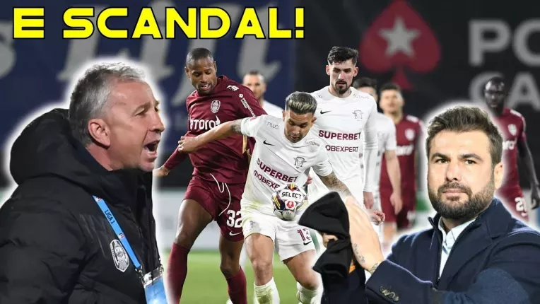 CFR Cluj - Rapid 2-2. Dan Petrescu i-a desfiintat pe toti: "Vor sa ne curete!"