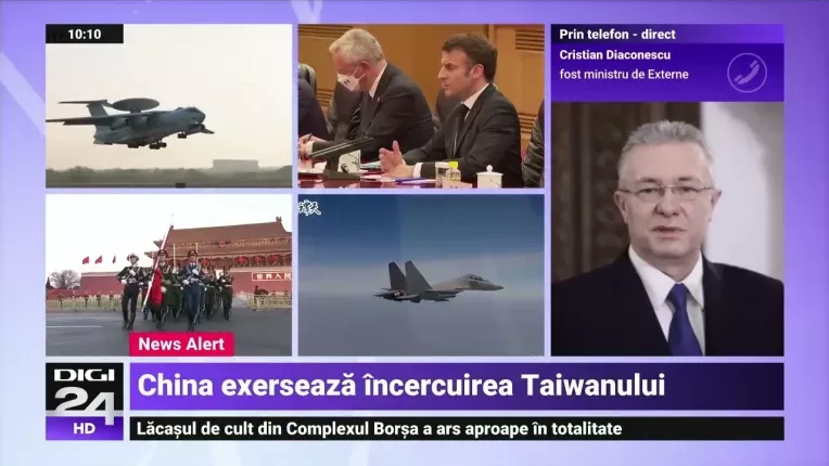 China a mobilizat avioane cu munitie reala pentru a simula incercuirea Taiwanului