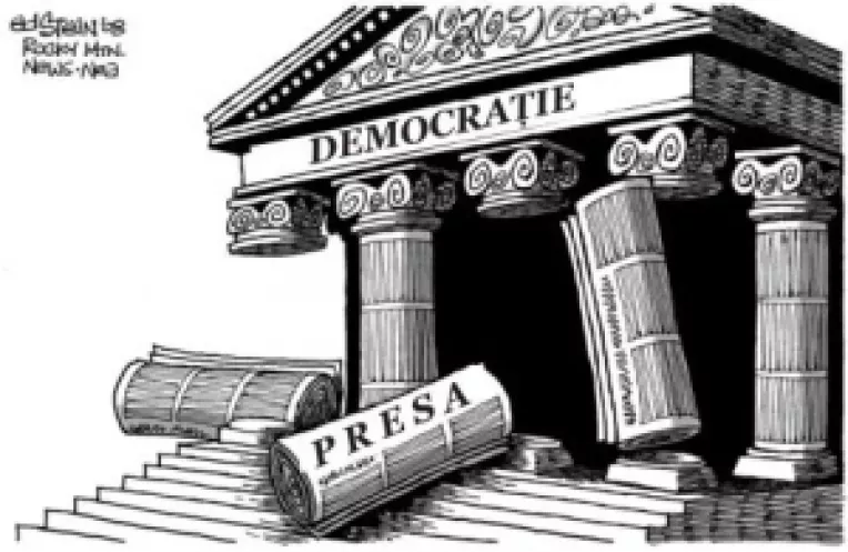 Democratia in Romania: Presa intre viata si moarte