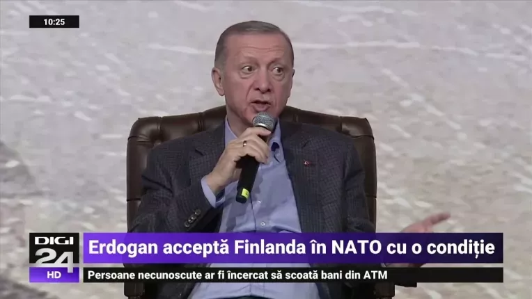 Erdogan: Turcia ar putea aproba candidatura Finlandei la NATO