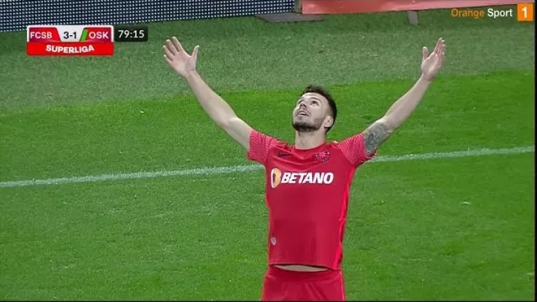 FCSB - Sepsi 3-1. Ros-albastrii tin aproape de Farul si o lasa in spate pe CFR