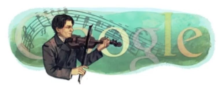 George Enescu, aniversat de Google cu un logo animat