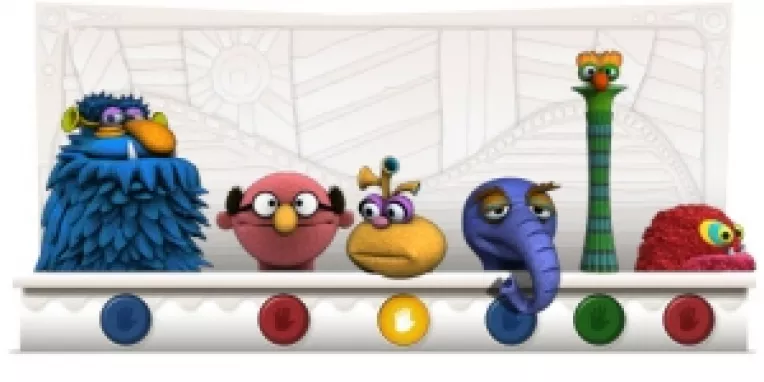 Google aniverseaza 75 de ani de la nasterea papusarului Jim Henson, printr-un logo cu celebrele papusi Muppets