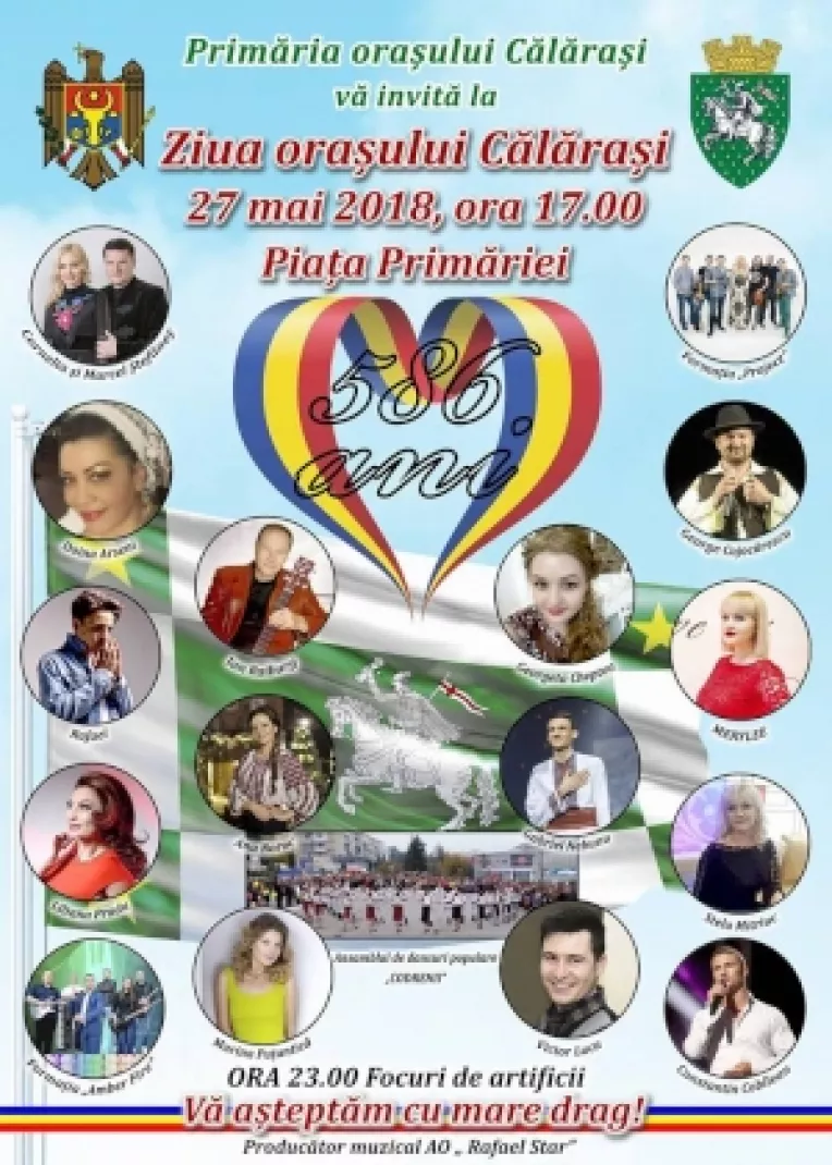 In municipiul de pe malul stang al Borcei, duminica 27 Mai 2018, este HRAMUL ORASULUI CALARASI