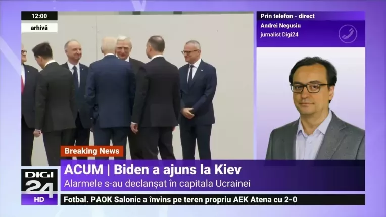 Joe Biden, vizita surpriza la Kiev. Presedintele SUA s-a intalnit cu Zelenski