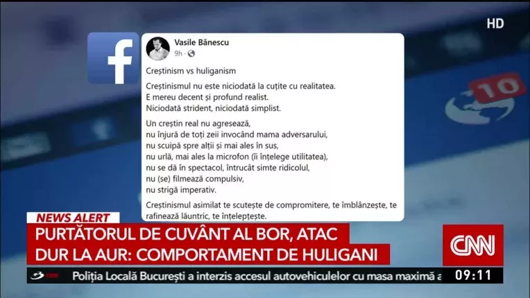 Purtatorul de cuvant al BOR, atac dur la AUR: comportament de huligani