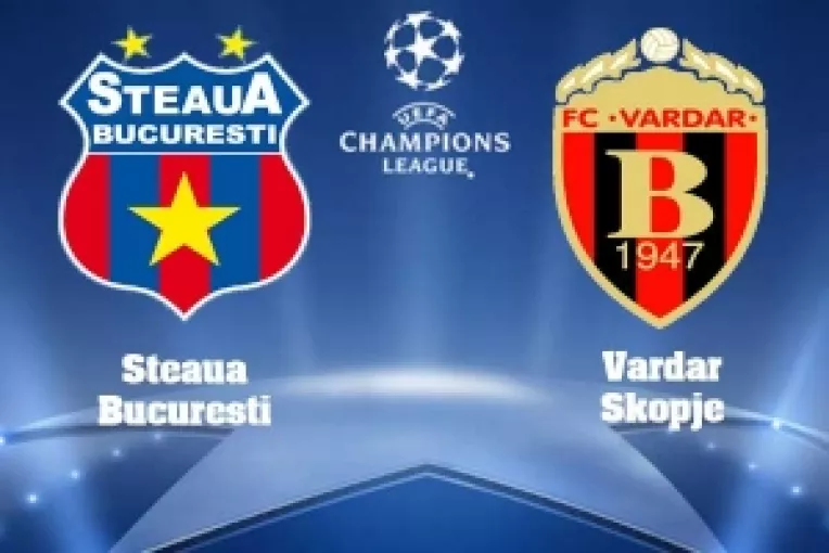 Steaua - Vardar, tur preliminar pentru a ajunge in grupele Champions League