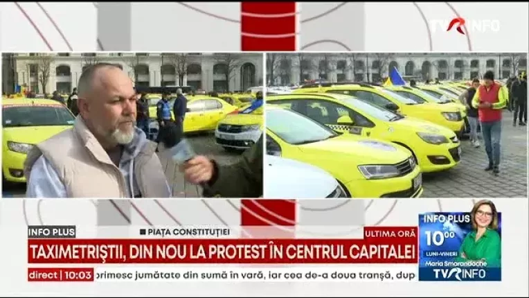 Taximetristii, din nou la protest in Bucuresti
