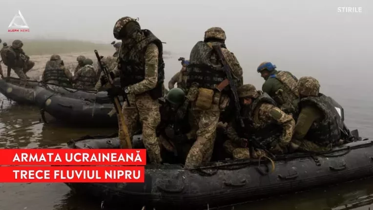 Trupele ruse si ucrainene duc lupte intense pe malul stang al Niprului
