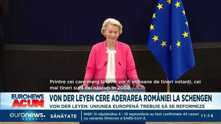 Ursula von der Leyen: Bulgaria si Romania au dovedit ca fac parte din Schengen
