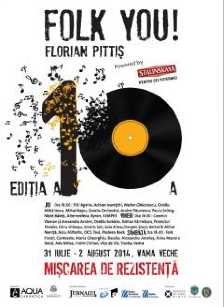 Vama Veche: Festivalul Folk You! Florian Pittis, editia a X-a, 31 iulie – 2 august 2014