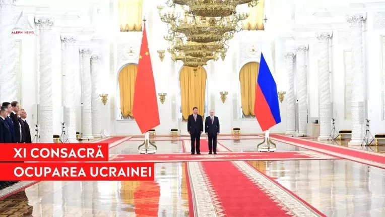 Xi Jinping consacra ocuparea Ucrainei. Putin si Jinping au semnat declaratia comuna